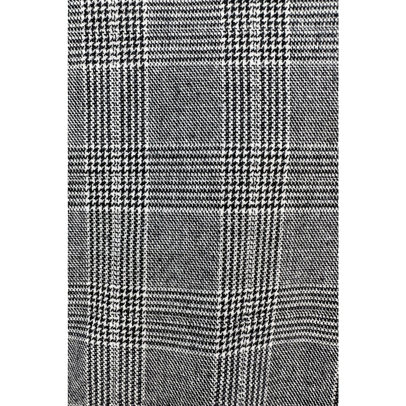 Light Grey Plaid Slim Fit Chinos | Montivo Pakistan