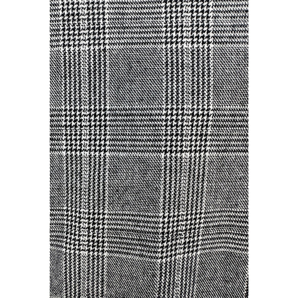 Light Grey Plaid Slim Fit Chinos | Montivo Pakistan