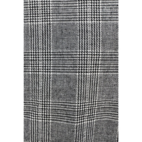 Light Grey Plaid Slim Fit Chinos | Montivo Pakistan