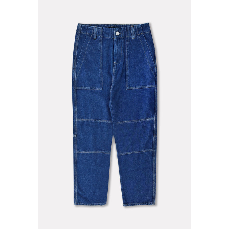 Blue Loose Fit Utility Jeans | Montivo Pakistan