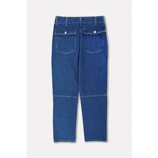 Blue Loose Fit Utility Jeans | Montivo Pakistan