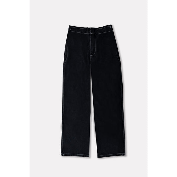 Charcoal Black Wide Leg Jeans | Montivo Pakistan
