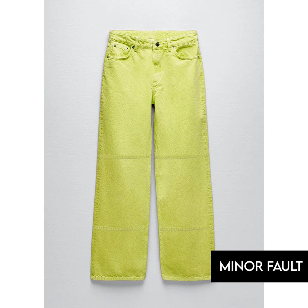 (Minor Fault) Neon Loose Fit Mid Rise Jeans | Montivo Pakistan