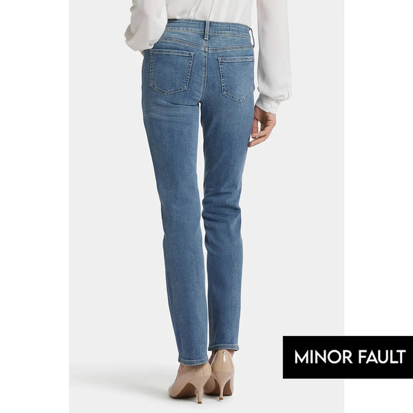 (Minor Fault) Mid Rise Blue Straight Jeans | Montivo Pakistan