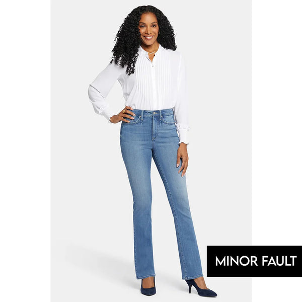(Minor Fault) Mid Blue Slim Bootcut Jeans | Montivo Pakistan