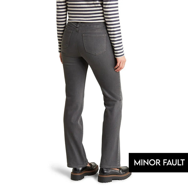 (Minor Fault) Grey Straight Utility Jeans