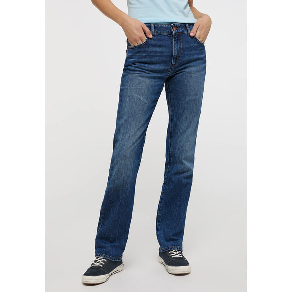 Dark Blue Low Rise Straight Jeans | Montivo Pakistan