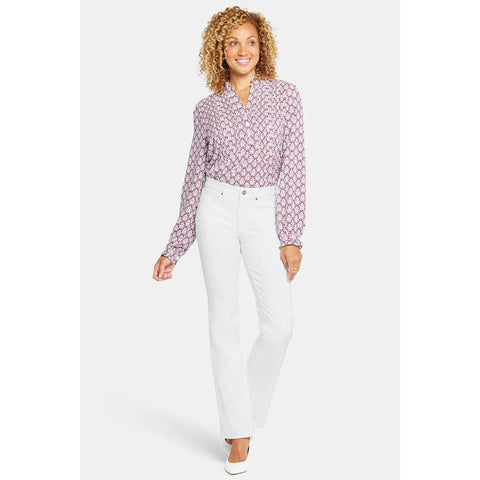 White Mid Rise Boot Cut Jeans | Montivo Pakistan