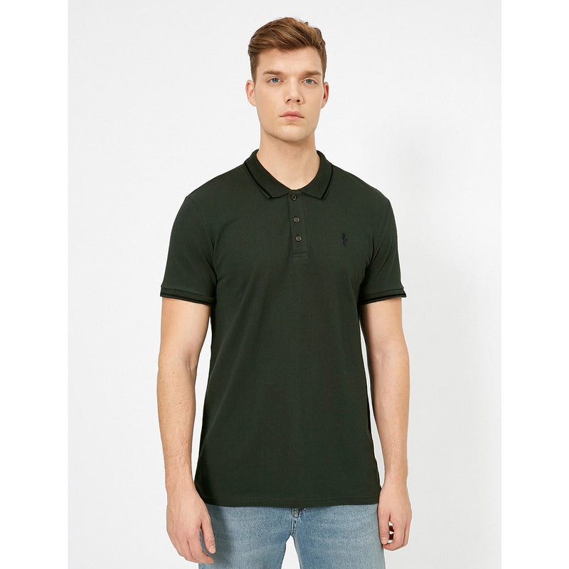 Olive Pique Collar Tipping Polo | Montivo Pakistan