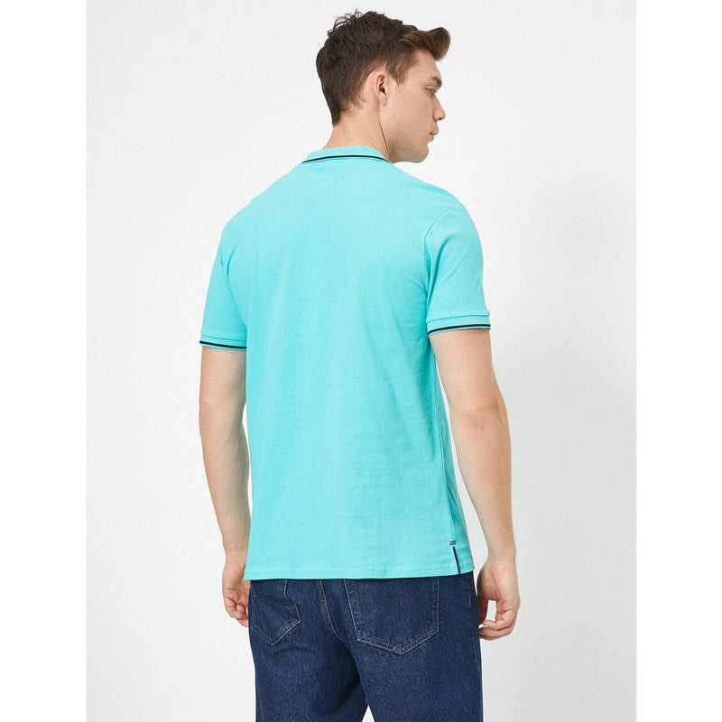 Light Blue Pique Collar Tipping Polo | Montivo Pakistan