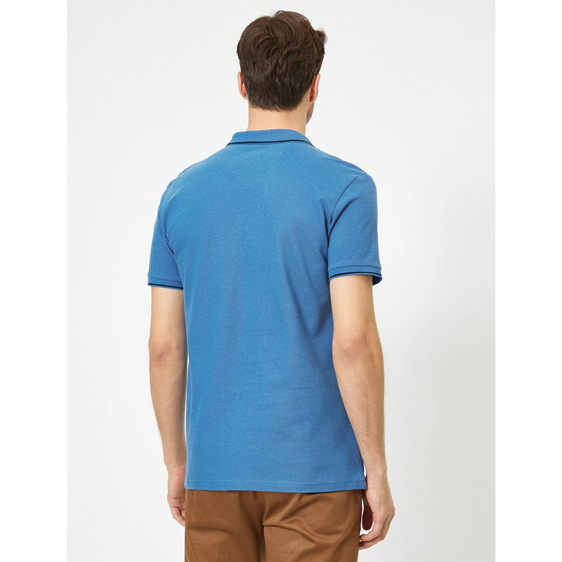 Ink Blue Pique Collar Tipping Polo | Montivo Pakistan