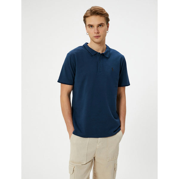 Teal Blue Jersey Collar Tipping Polo | Montivo Pakistan