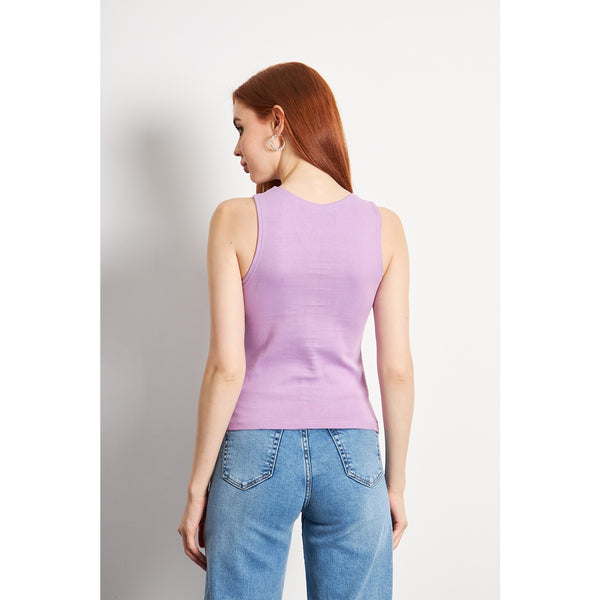 Lilac Square Neck Tank Top | Montivo Pakistan