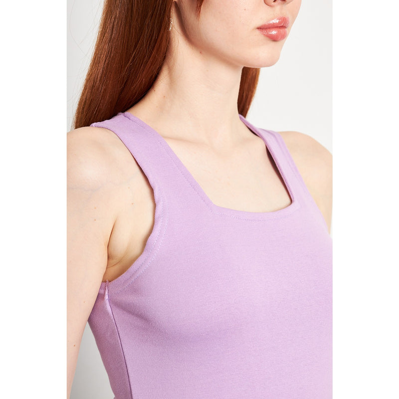 Lilac Square Neck Tank Top | Montivo Pakistan