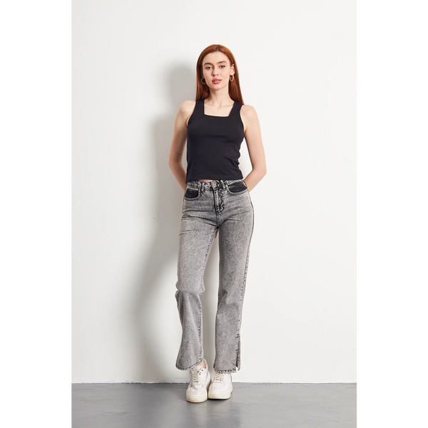 Navy Square Neck Tank Top | Montivo Pakistan