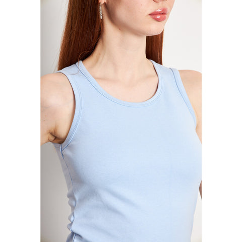 Light Blue Basic Tank Top | Montivo Pakistan