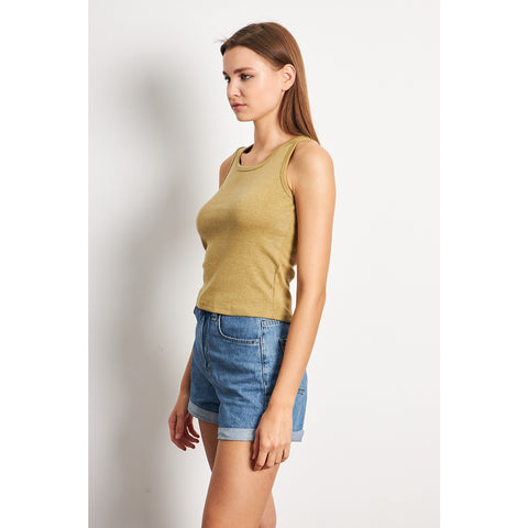 Green Melange Basic Tank Top | Montivo Pakistan