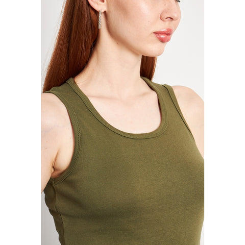 Olive Basic Tank Top | Montivo Pakistan