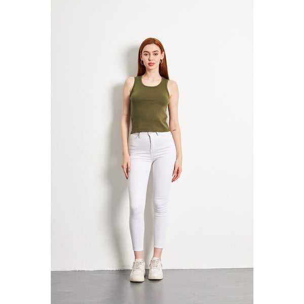 Olive Basic Tank Top | Montivo Pakistan