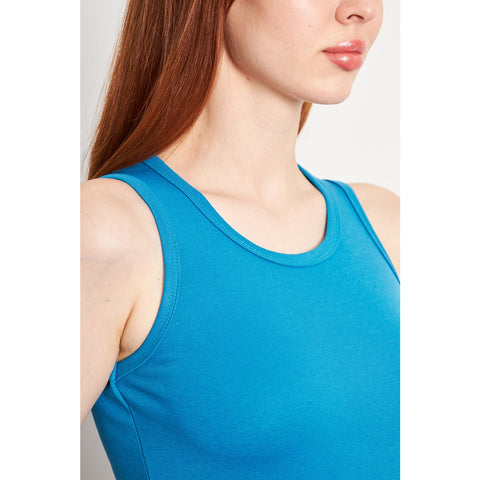 Teal Blue Basic Tank Top | Montivo Pakistan