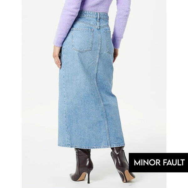 (Minor Fault) Light Blue Denim Skirt | Montivo Pakistan