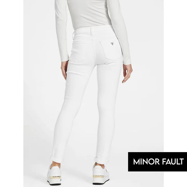 (Minor Fault) White Skinny Ripped Jeans | Montivo Pakistan