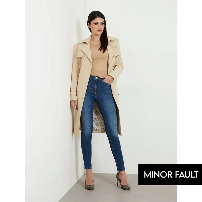 (Minor Fault) High Rise Blue Skinny Jeans | Montivo Pakistan
