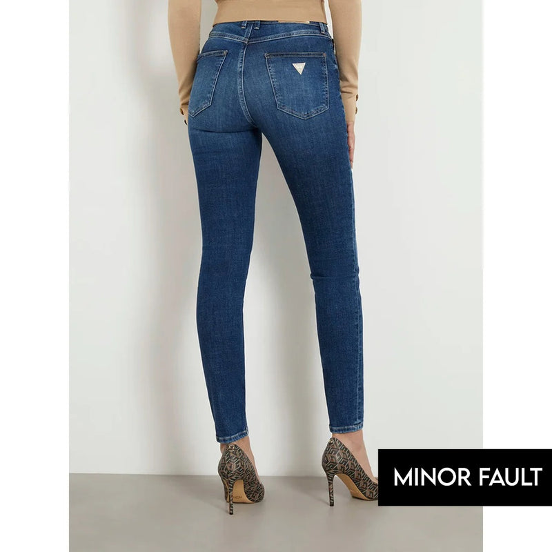(Minor Fault) High Rise Blue Skinny Jeans | Montivo Pakistan