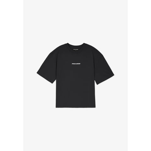 Logo Oversized Black Tshirt | Montivo Pakistan