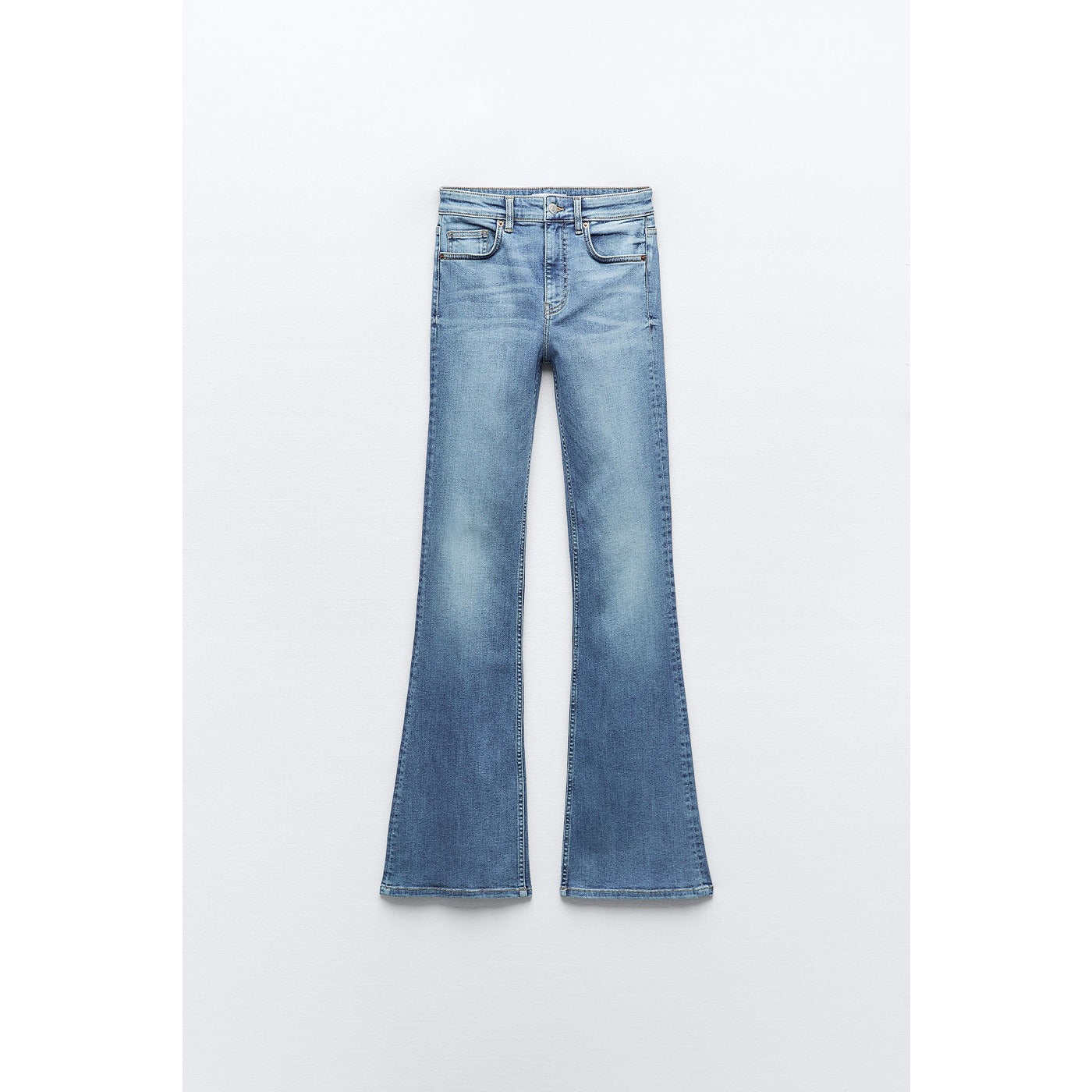 Light Blue High Waist Flare Jeans | Montivo Pakistan