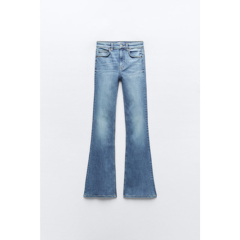 Light Blue High Waist Flare Jeans | Montivo Pakistan