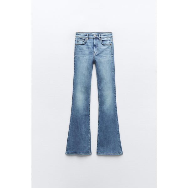 Light Blue High Waist Flare Jeans | Montivo Pakistan