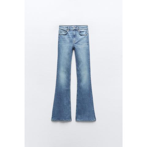 Light Blue High Waist Flare Jeans | Montivo Pakistan