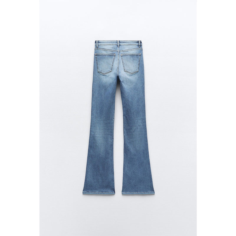 Light Blue High Waist Flare Jeans | Montivo Pakistan