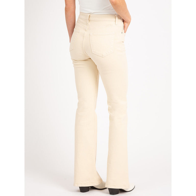 Ecru Flare Mid Rise Jeans | Montivo Pakistan