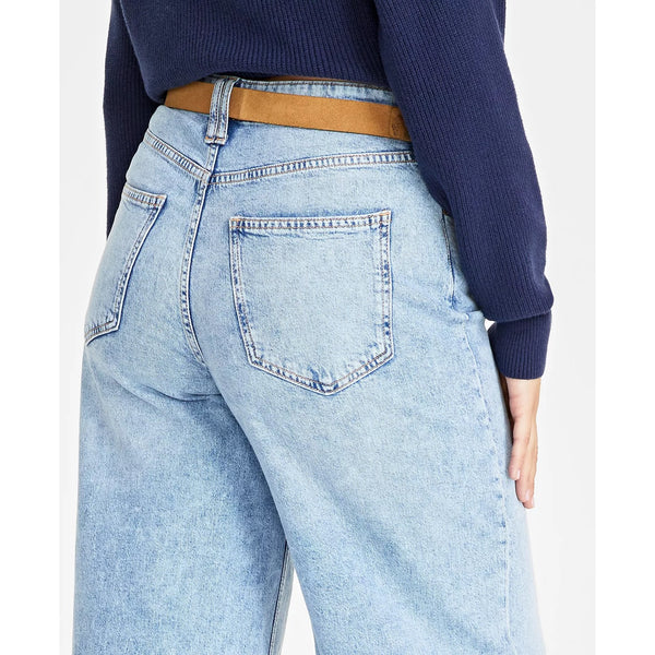 Light Blue High Rise Wide-Leg Jeans | Montivo Pakistan