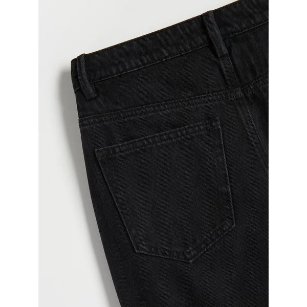 Faded Black Wide Leg Cargo Jeans | Montivo Pakistan