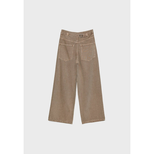 Light Brown Skater Wide Leg Jeans | Montivo Pakistan