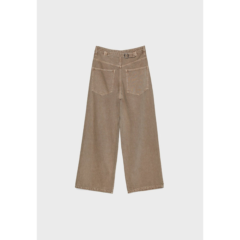 Light Brown Skater Wide Leg Jeans | Montivo Pakistan