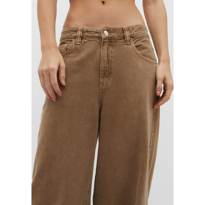 Light Brown Skater Wide Leg Jeans | Montivo Pakistan