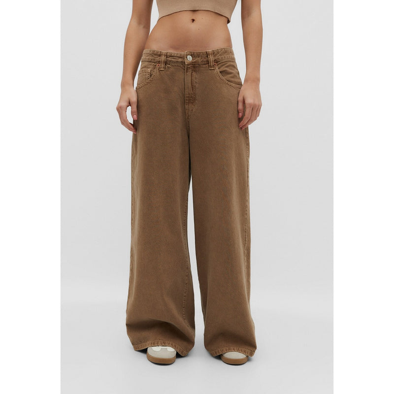 Light Brown Skater Wide Leg Jeans | Montivo Pakistan
