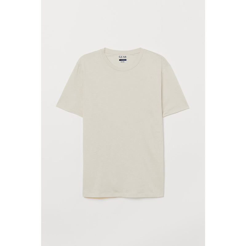 Cream Relaxed Fit Loose Tshirt | Montivo Pakistan