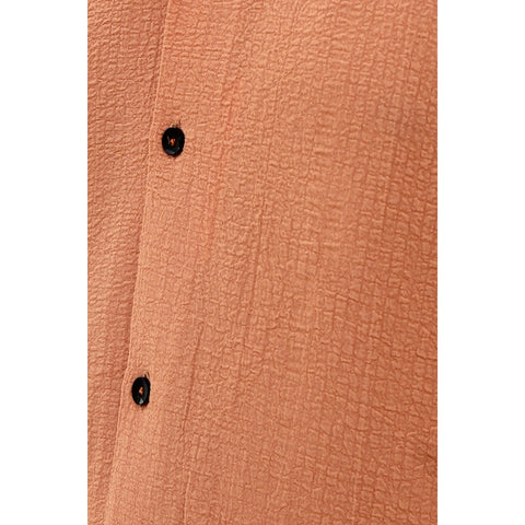 Rust Textured Cuban Shirt | Montivo Pakistan