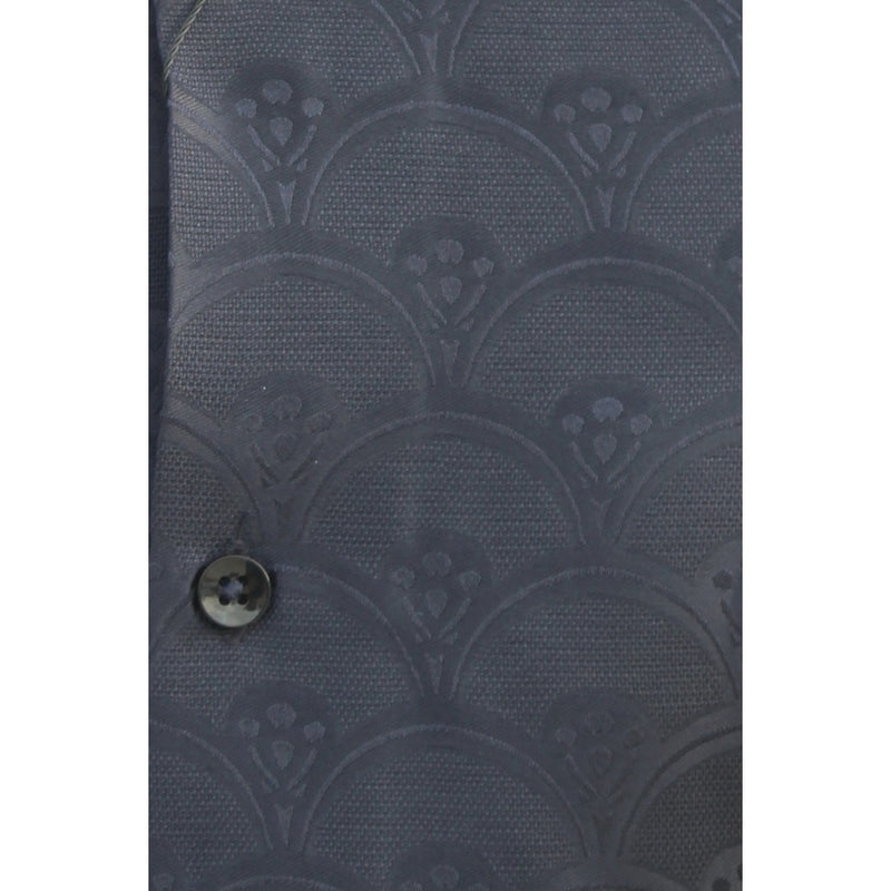 Navy Textured Cuban Shirt | Montivo Pakistan