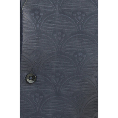 Navy Textured Cuban Shirt | Montivo Pakistan