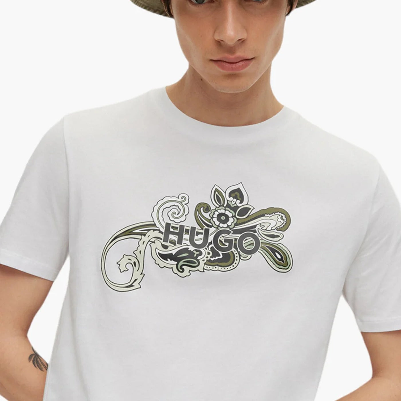 HB White Cotton Logo Tshirt | Montivo Pakistan