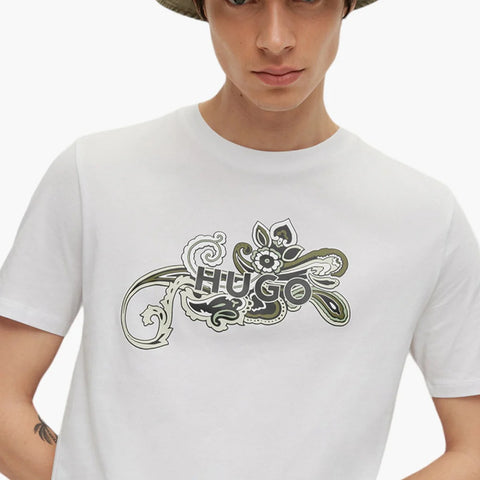 HB White Cotton Logo Tshirt | Montivo Pakistan