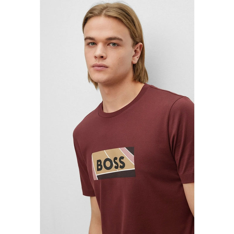 BS Burgundy Logo Cotton Tshirt | Montivo Pakistan