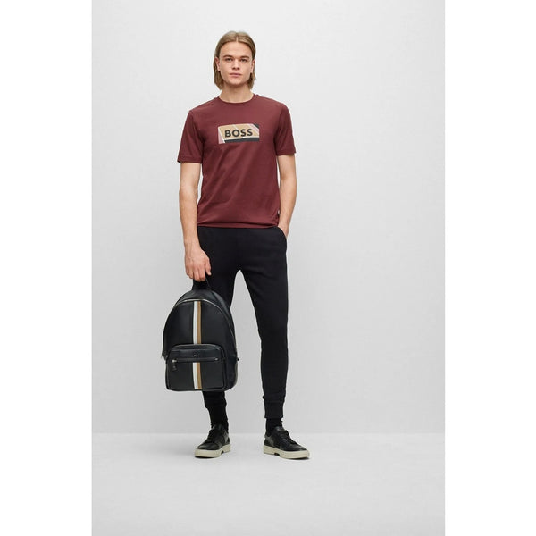 BS Burgundy Logo Cotton Tshirt | Montivo Pakistan