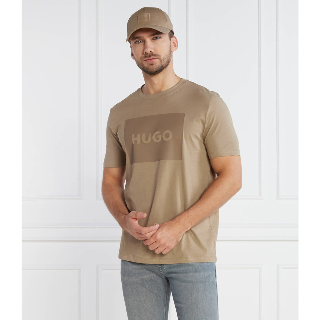 HB Beige Logo Cotton Tshirt | Montivo Pakistan